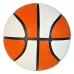 Aesthetic Orange White Custom Basketball Size 5, Soft Touch & High Bounce, Perfect for Youth Games & Practice