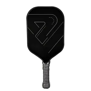 Custom Pickleball Paddle Black Carbon Fiber Minimalist Design