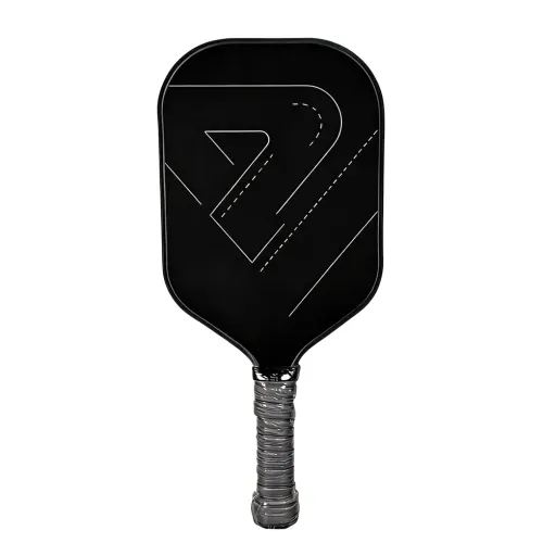Custom Pickleball Paddle Black Carbon Fiber Minimalist Design Custom Pickleball Paddle Black Carbon Fiber Minimalist Design