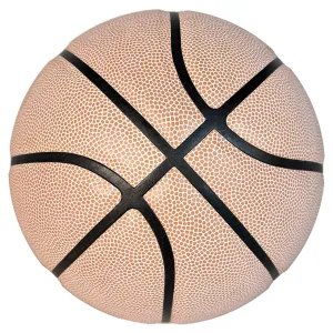 Custom Size 6 PU Leather Basketball, Indoor Outdoor Official Regulation Ball for Women Youth Training and Game
