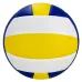 High-Quality Custom Volleyball - Premium PU Leather Soft-Touch Ball with Vibrant Blue-Yellow-White Design